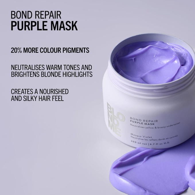 Schwarzkopf Professional BlondMe Bond Repair Purple Mask - Neutralizuj