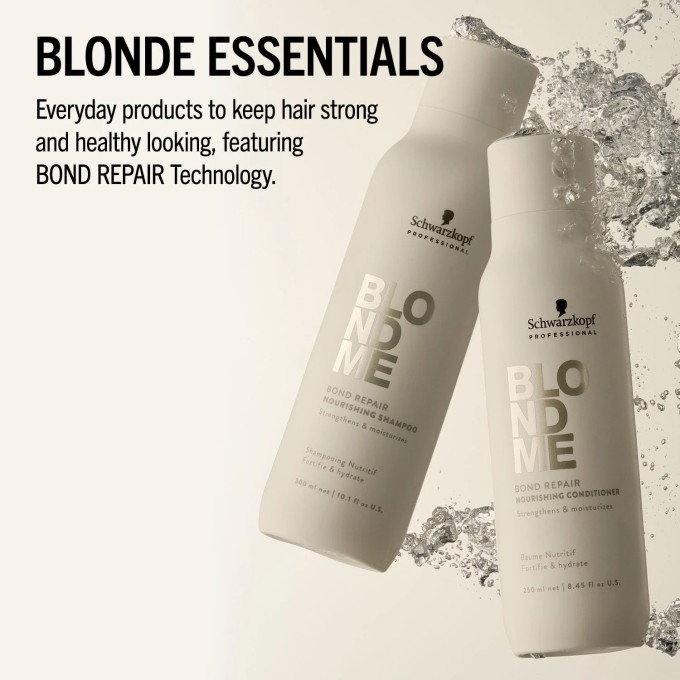 Schwarzkopf Professional BlondMe Bond Repair Brightening Shampoo - šviesinantis šampūnas šviesiems