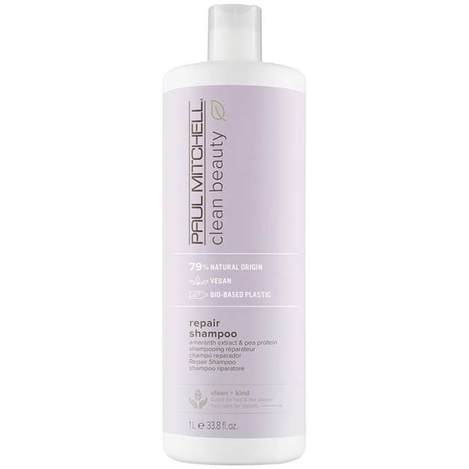 Paul Mitchell Clean Beauty Repair Shampoo - Atkuriamasis šampūnas pažeistiems plaukams, 1000 ml
