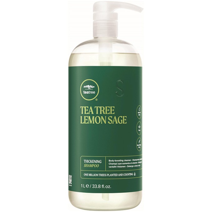 Paul Mitchell Energizing shampoo for weak hair Tea Tree (Lemon Sage Thickening Shampoo) 1000 ml