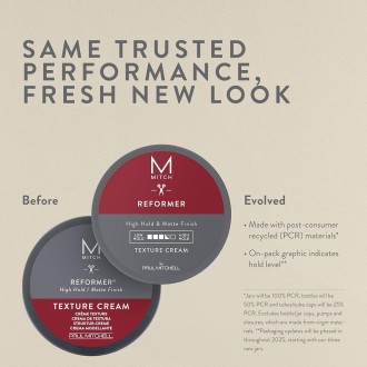 Paul Mitchell Modeling paste for dull looking hair Mitch (Reformer Strong Hold Matte Finish) 85 g 2
