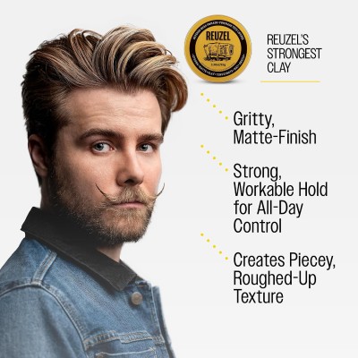 Reuzel Severed Head Clay Pomade - molio pomada plaukams, 95.8 g