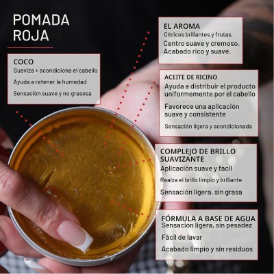 Reuzel Red Pomade Water Soluble High Sheed - Hair pomade 95 ml