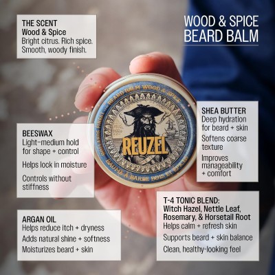 Reuzel Wood & Spice Beard Balm - Beard balm 35 g