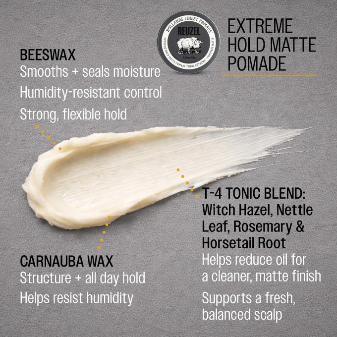 Reuzel Extreme Hold Matte Pomade - Hair pomade 35 g