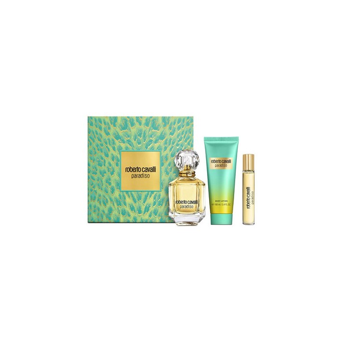 Cavalli Roberto Paradiso Dárková sada EDP 75 ml, tělové mléko 100 ml a miniaturka EDP 7,5 ml 75ml