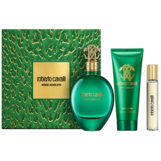 Cavalli Roberto Signature Verde Assoluto Dárková sada EDP 75 ml, tělové mléko 100 ml a miniaturka EDP 15 ml 75ml