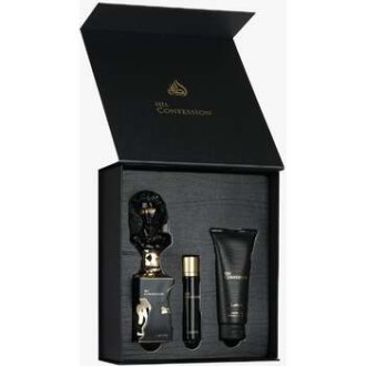 Lattafa Perfumes His Confession Dárková sada EDP 100 ml, miniaturka EDP 12 ml a sprchový gel 100 ml 100ml