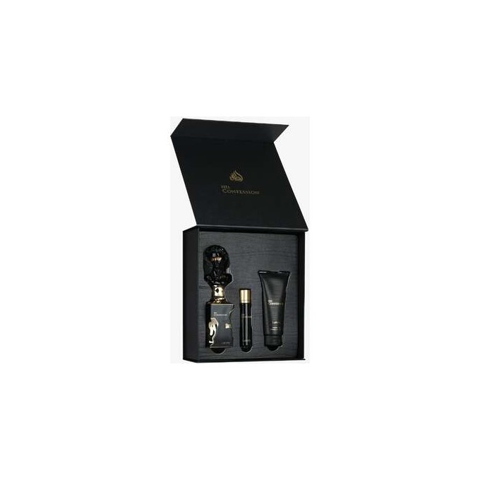Lattafa Perfumes His Confession Dárková sada EDP 100 ml, miniaturka EDP 12 ml a sprchový gel 100 ml 100ml