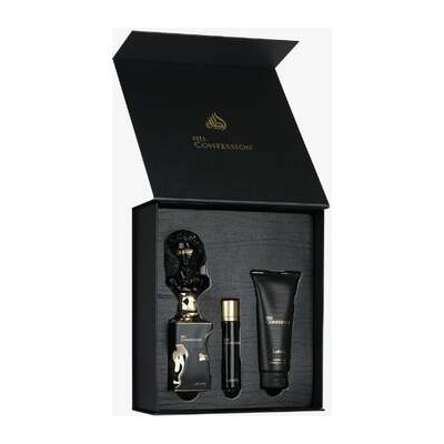 Lattafa Perfumes His Confession Dárková sada EDP 100 ml, miniaturka EDP 12 ml a sprchový gel 100 ml 100ml