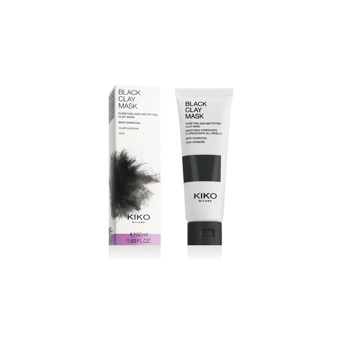 Kiko Milano Black Clay Mask - Čistící pleťová maska 50ml