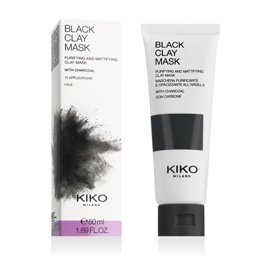 Kiko Milano Black Clay Mask - Čistící pleťová maska 50ml