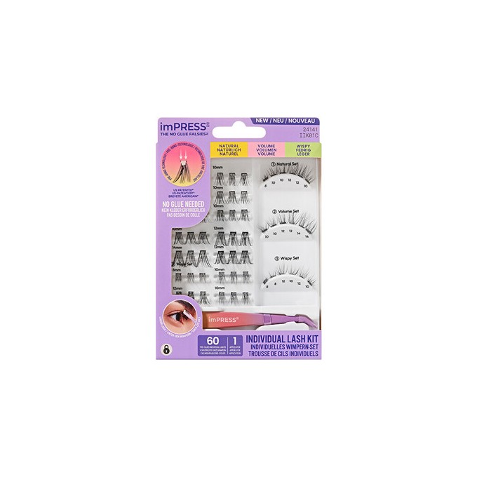 Kiss My Face imPRESS Individual Lash Kit 01 - Trsové řasy