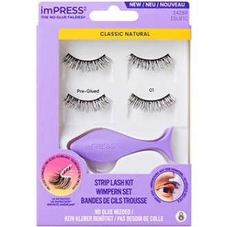 Kiss My Face imPRESS No Glue Strip Lash 01 - Umělé řasy