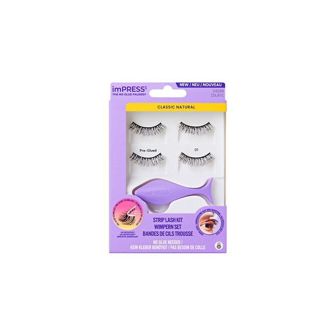 Kiss My Face imPRESS No Glue Strip Lash 01 - Umělé řasy
