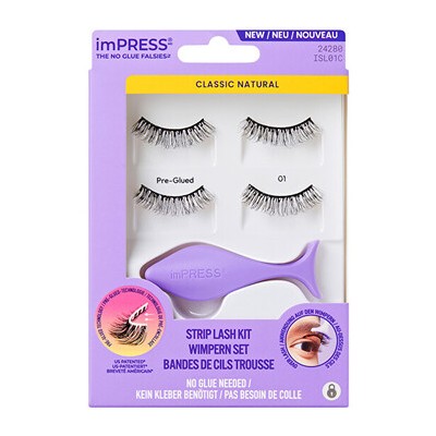 Kiss My Face imPRESS No Glue Strip Lash 01 - Umělé řasy