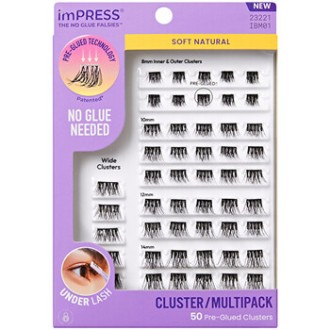 Kiss My Face imPRESS Pre-glued Cluster Multi 01 - Trsové řasy