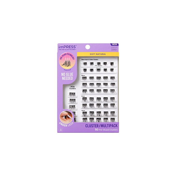 Kiss My Face imPRESS Pre-glued Cluster Multi 01 - Trsové řasy