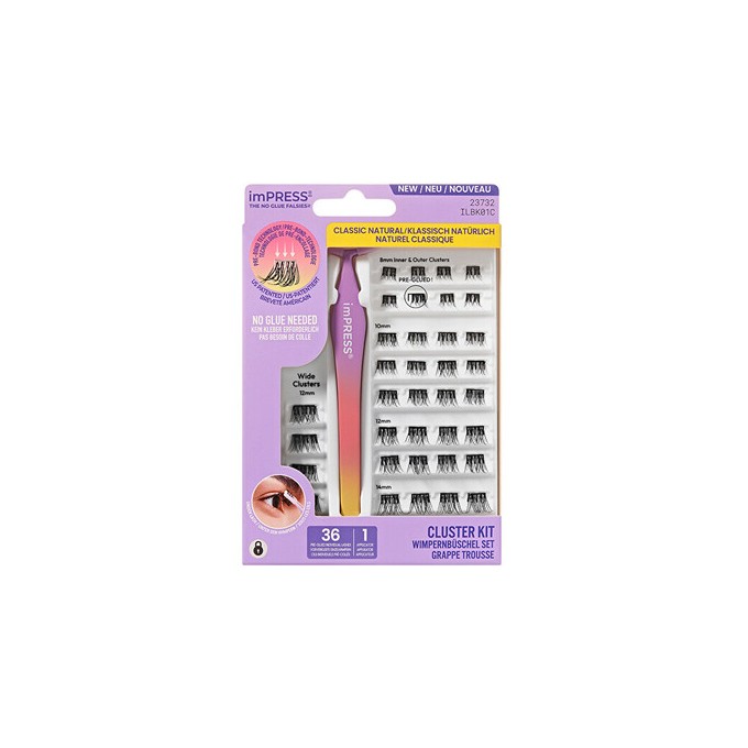 Kiss My Face imPRESS Press on Falsies Kit 01 - Trsové řasy