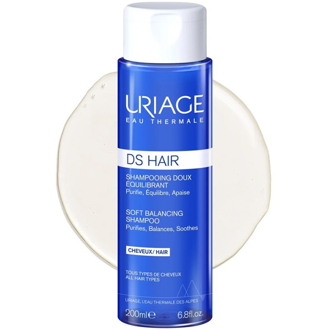 Uriage DS Hair Soft Balancing Shampoo - šampūnas, 200 ml