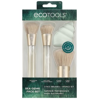 EcoTools Sea Gems Face Set - Sada štětců + aplikátoru 0ml