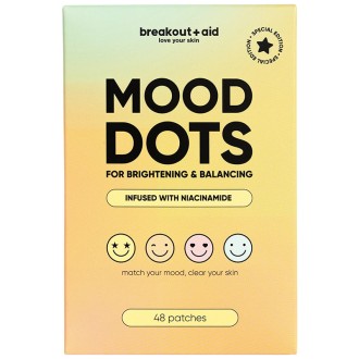 Breakout+aid Mood Dots - Náplasti na lokální ošetření akné s niacinami