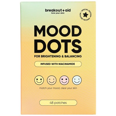 Breakout+aid Mood Dots - Náplasti na lokální ošetření akné s niacinami
