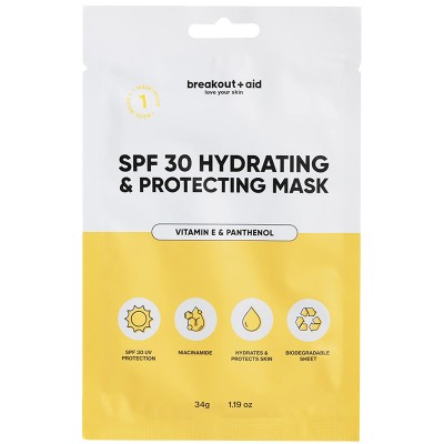 Breakout+aid Hydrating & Protecting Mask SPF 30 - Pleťová maska 34.0g