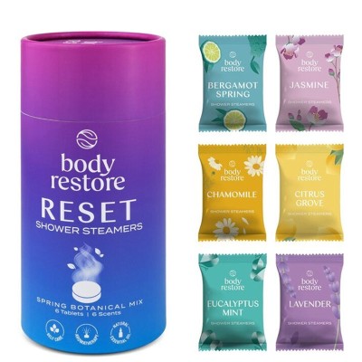 Body Restore Reset mix Shower Steamers ( 6 ks ) - Sada aromatických ta