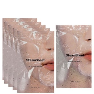 Barulab SteamSheet Moisture Shield ( 5 x 22 g ) - Plátýnková maska s h