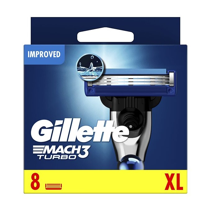 Gillette Mach 3 Turbo - Spare head 8 pcs