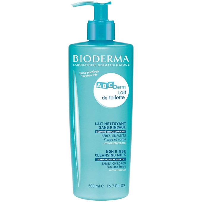Bioderma ABCDerm Non Rinse Cleansing Milk - valomasis pienelis, 500 ml