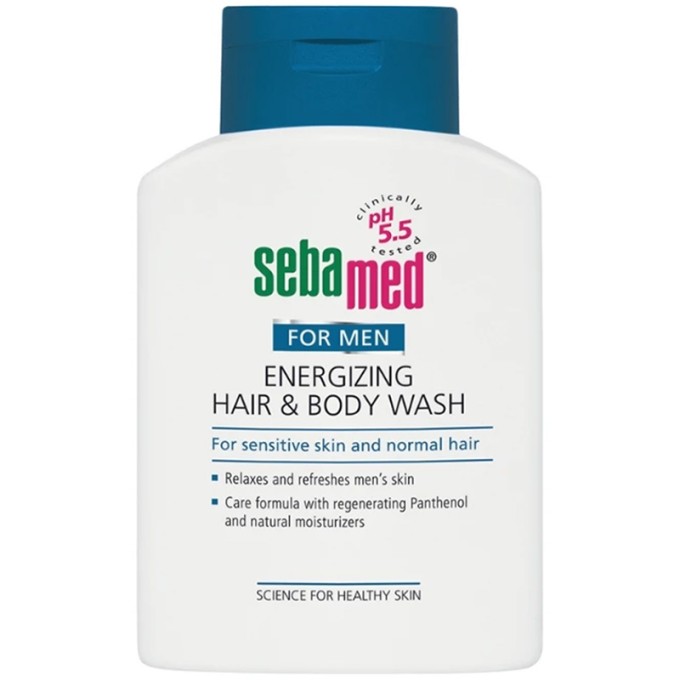 Sebamed For Men Energizing Hair & Body Wash - Invigorating shampoo and shower gel 2in1 200 ml