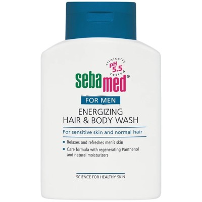 Sebamed For Men Energizing Hair & Body Wash - Invigorating shampoo and shower gel 2in1 200 ml