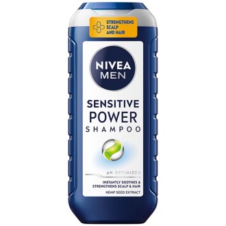 Nivea Men Sensitive Power Shampo - šampūnas vyrams jautriai galvos odai, 250 ml