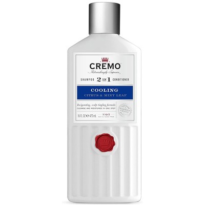 Cremo Citrus & Mint Leaf Cooling Shampoo 2in1 Condicioner - Gaivinantis šampūnas ir kondicionierius