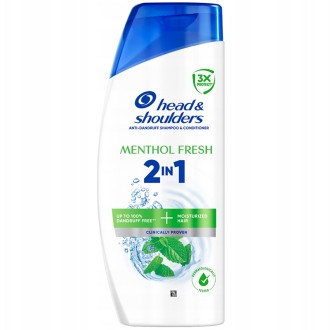 Head & Shoulders Menthol Fresh Anti-Dandruff Shampoo - Dandruff shampoo 2 in 1 400ml