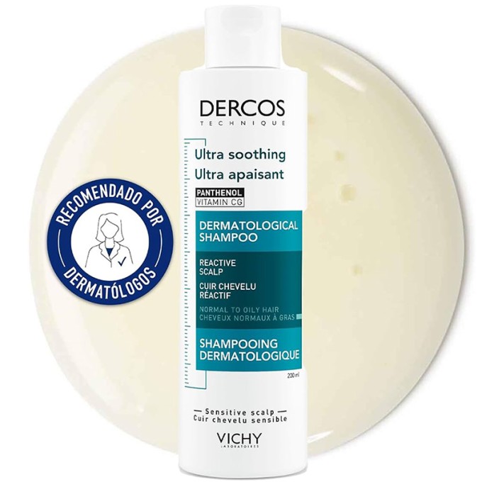 Vichy Dercos Ultra smoothing Shampoo ( Normal and Oily Hair) 200 ml
