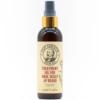 Captain Fawcett Hair, Scalp and Beard Oil - maitinamasis aliejus plaukams, galvos odai ir barzdai