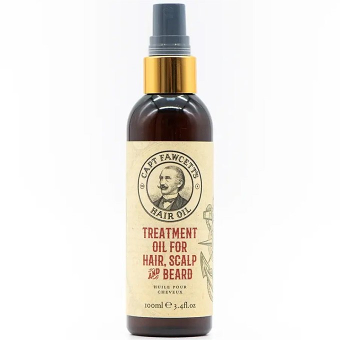 Captain Fawcett Hair, Scalp and Beard Oil - maitinamasis aliejus plaukams, galvos odai ir barzdai
