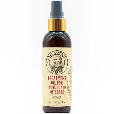 Captain Fawcett Hair, Scalp and Beard Oil - maitinamasis aliejus plaukams, galvos odai ir barzdai