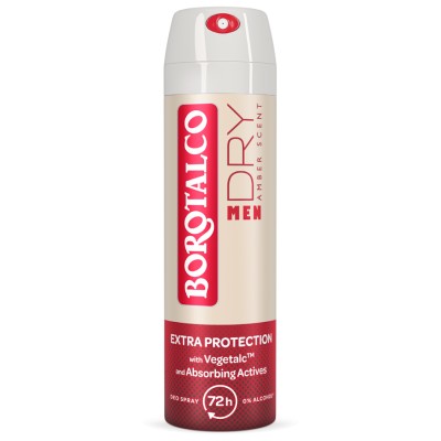 Borotalco Men Dry Amber Deo Spray 150 ml