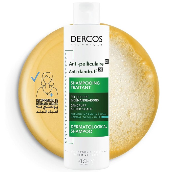 Vichy Dercos Anti-Pelliculaire Shampooing Traitant ( Normal to Oily Hair ) 200 ml