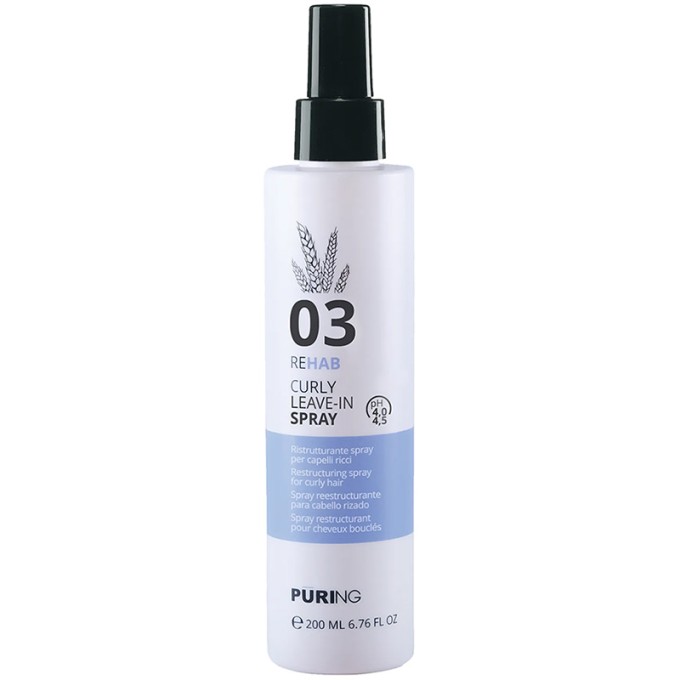 Puring 03 Rehab Curly Leave-In Spray - Bezoplachový sprej 200ml