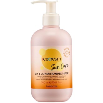 Inebrya Ice Cream Sun Care 2 IN 1 Conditioning Mask - kondicionuojanti kaukė saulės veikiamiems