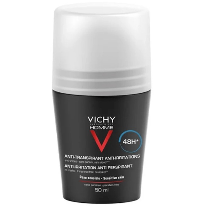 Vichy dezodorantas for sensitive skin 48H Homme Deo roll-on (Anti-Transpirant Extra Sensitive) 50 ml