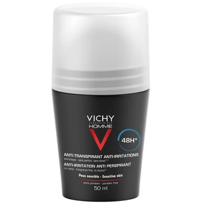 Vichy dezodorantas for sensitive skin 48H Homme Deo roll-on (Anti-Transpirant Extra Sensitive) 50 ml