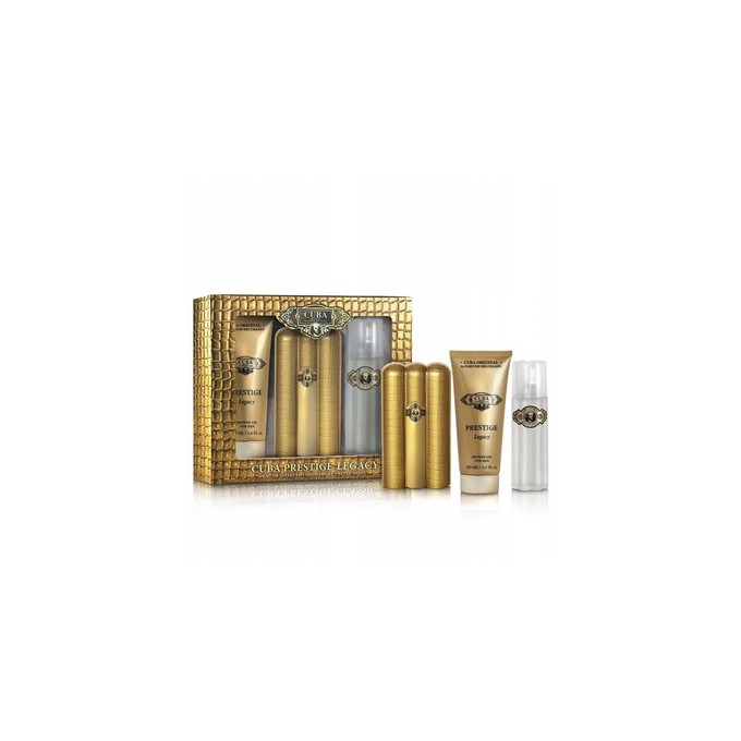 Cuba Prestige Legacy Dárková sada EDT 90 ml, sprchový gel 200 ml a voda po holení 100 ml 90ml