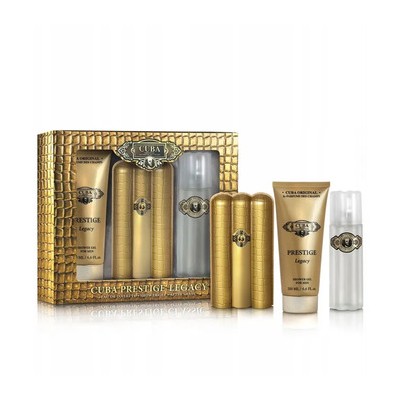 Cuba Prestige Legacy Dárková sada EDT 90 ml, sprchový gel 200 ml a voda po holení 100 ml 90ml