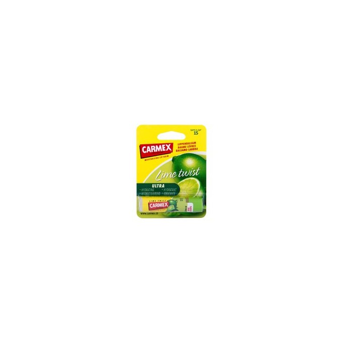 Carmex Lime Twist Lip Balm SPF 15 - Protective lip balm with lime flavor 4.25 g